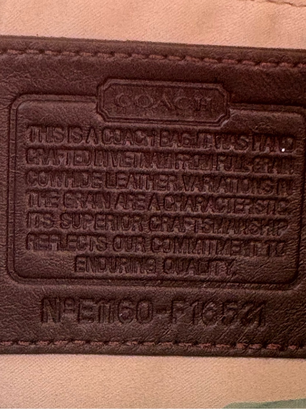 Vintage Coach Dark Brown Leather Penelope carry all satchel - Picture 10 of 10